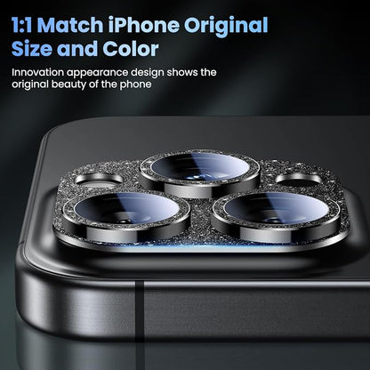 Uyiton Compatible with iPhone 16 Pro/iPhone 16 Pro Max Camera Lens Protector - Image 6
