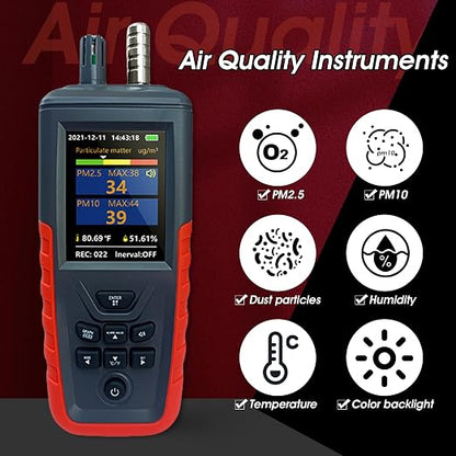 Air Quality Monitor Dust Particle Counter Indoor, Home Air Quality Sensitivity - Image 2