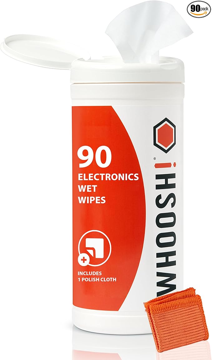 WHOOSH! Screen Shine 90 Count Touch Screen Cleaner Wipes by WHOOSH
