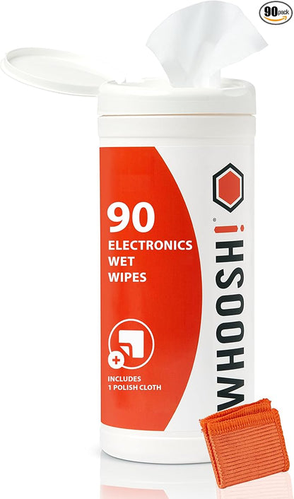 WHOOSH! Screen Shine 90 Count Touch Screen Cleaner Wipes by WHOOSH