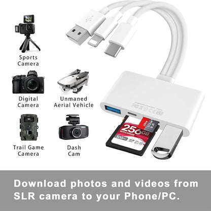 5-in-1 Memory Card Reader, USB OTG Adapter & SD Card Reader - Image 2