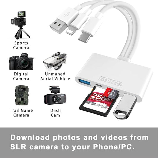 5-in-1 Memory Card Reader, USB OTG Adapter & SD Card Reader - Image 2