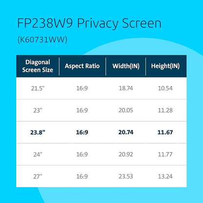 Kensington 23.8 inch Computer Privacy Screen - Image 3