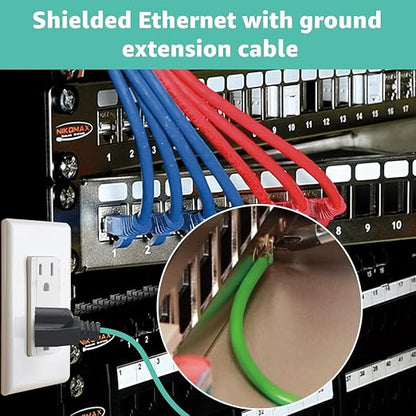Shielded Ethernet Patch Panel Bond Ground Extension Cord, - Image 7