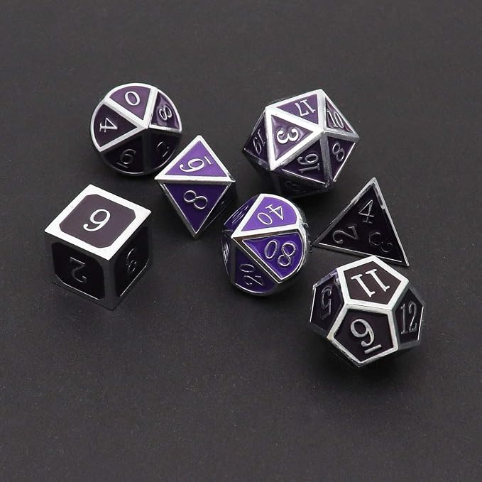 Haxtec Color Changing ByTemperature Metal DND Dice Set Polyhedral D&D Dice - Image 4