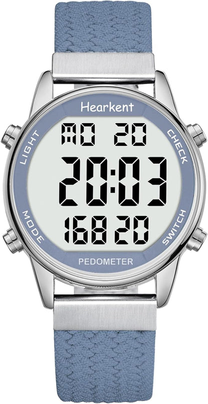Hearkent Pedometer Watch for Walking Steps and Miles-Men&Women-Step Counter for by Hearkent