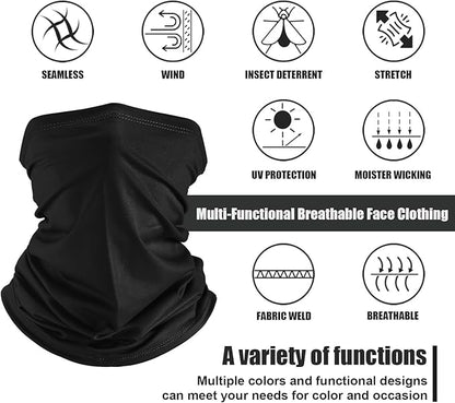 Geyoga 6 Pieces Summer UV Protection Cooling Neck Gaiter Face Clothing Neck - Image 2