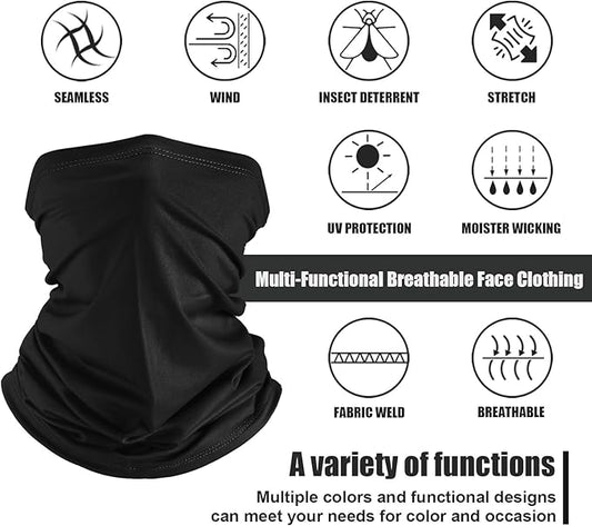 Geyoga 6 Pieces Summer UV Protection Cooling Neck Gaiter Face Clothing Neck - Image 2