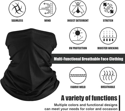 Geyoga 6 Pieces Summer UV Protection Cooling Neck Gaiter Face Clothing Neck - Image 2