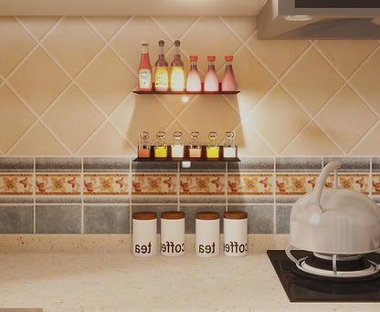 Floating Wall Shelves, 3.0mm Thick Aluminium Alloy Small Floating Shelf - Image 6