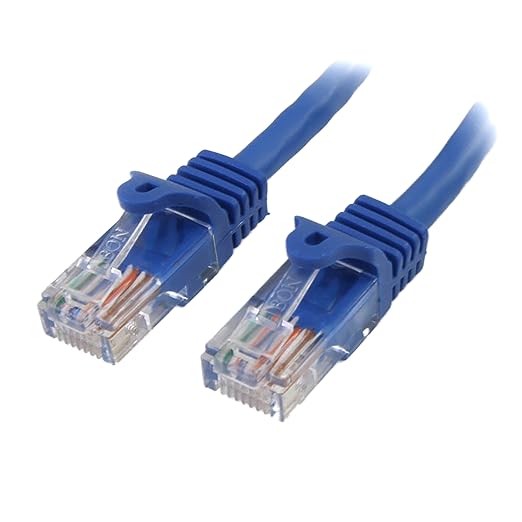 STARTECH.COM 1 FT Blue SNAGLESS CAT5E UTP Patch Cable by StarTech
