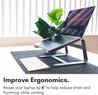 Macally Aluminum Laptop Stand for Desk - Image 3