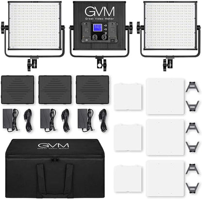 GVM RGB Video Lights with APP Control, 50W Full Color Studio Video Lighting Kit - Image 7
