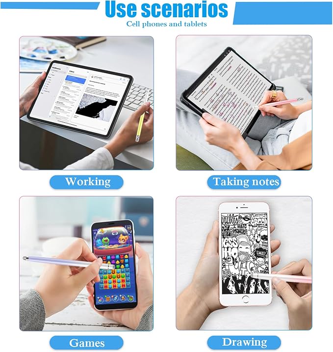 Bopomofo 3PCS Stylus Pen for Touchscreen, Stylus Pen for iPhone/iPad/Tablet - Image 7