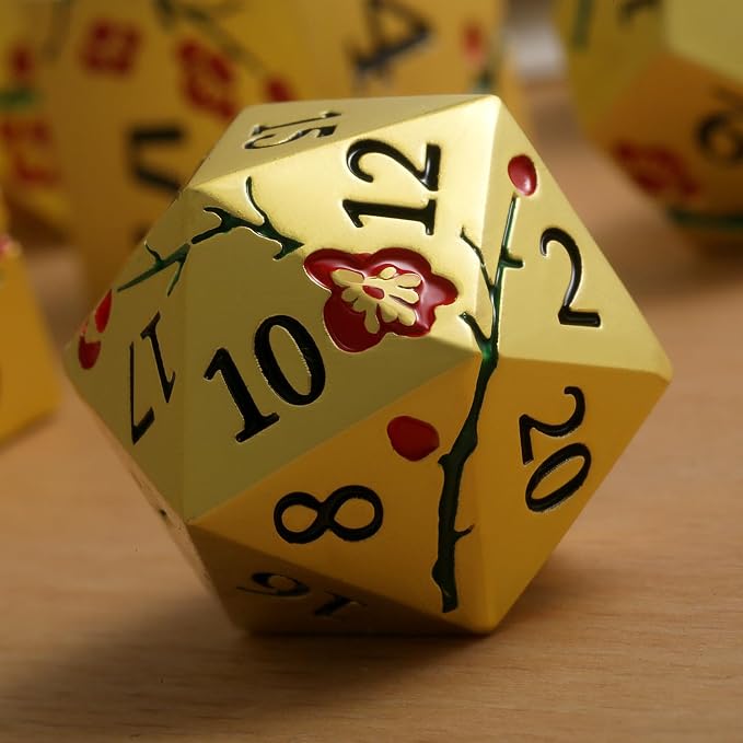 DNDND Flowers Metal Dice - Image 2