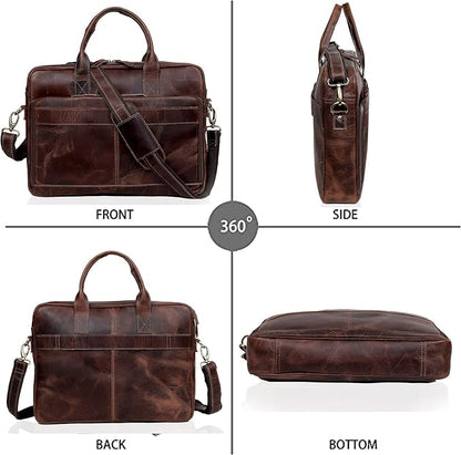 VC VINTAGE COUTURE Leather briefcase bag - Image 4