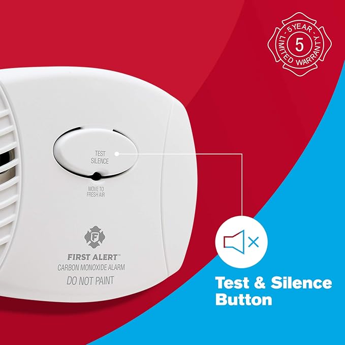 FIRST ALERT Carbon Monoxide Detector, No Outlet Required, Battery Operated - Image 5
