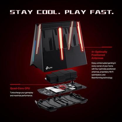 TP-Link Tri-Band BE11000 Wi-Fi 7 Gaming Router Archer GE650 | 6-Stream 11 Gbps - Image 7