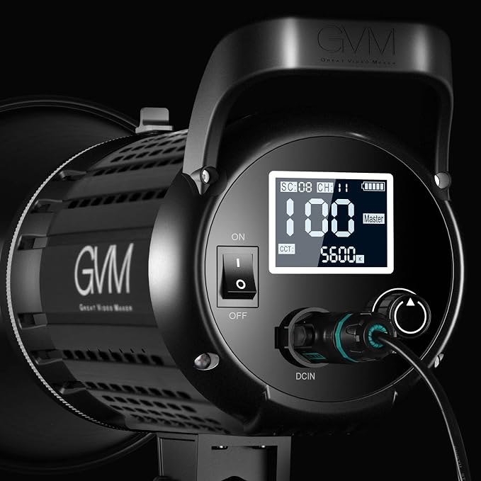 Bi-Color LED Video Light, GVM 200W Photography Lighting - Image 3