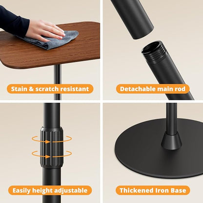 Adjustable Floor Laptop Stand, Height Adjustable Laptop Desk up to 37.8" - Image 4