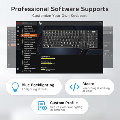 RK ROYAL KLUDGE RK96 RGB Limited Ed, 90% 96 Keys Wireless Triple Mode - Image 7