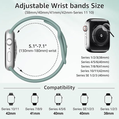 6 Pack Sport Bands Compatible - Image 2