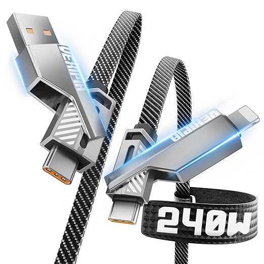 4-in-1 USB C Cable 240W 5FT Compatible by Vexipia