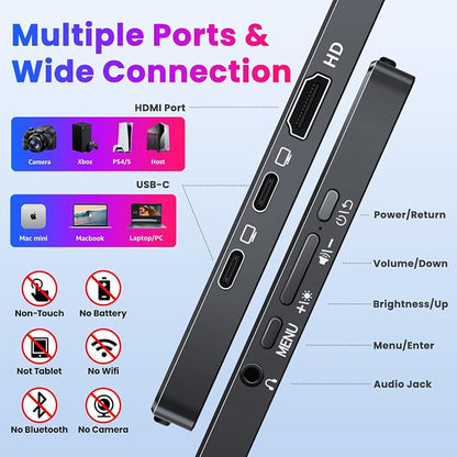 Portable Monitor 4K 15.6 inch UHD 3840X2160 100% sRGB USB-C HDMI IPS HDR - Image 5