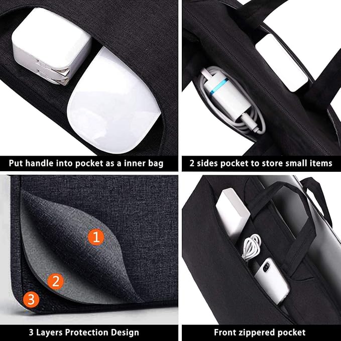 Voova Laptop Bag 17 17.3 Inch Waterproof Laptop Sleeve Case - Image 4