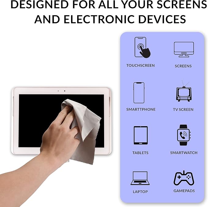 Swanky Computer Screen Cleaner Kit: Set of Electronic Cleaner Spray Microfiber - Image 2