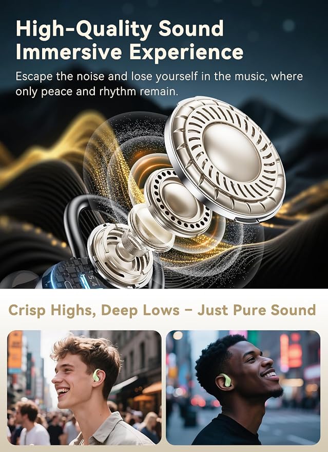Wireless Earbuds, ANC Noise Cancelling Sport Ear Buds - Image 6
