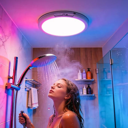 Bojim Rechargeable RGB Waterproof Shower Ceiling Light - Image 2