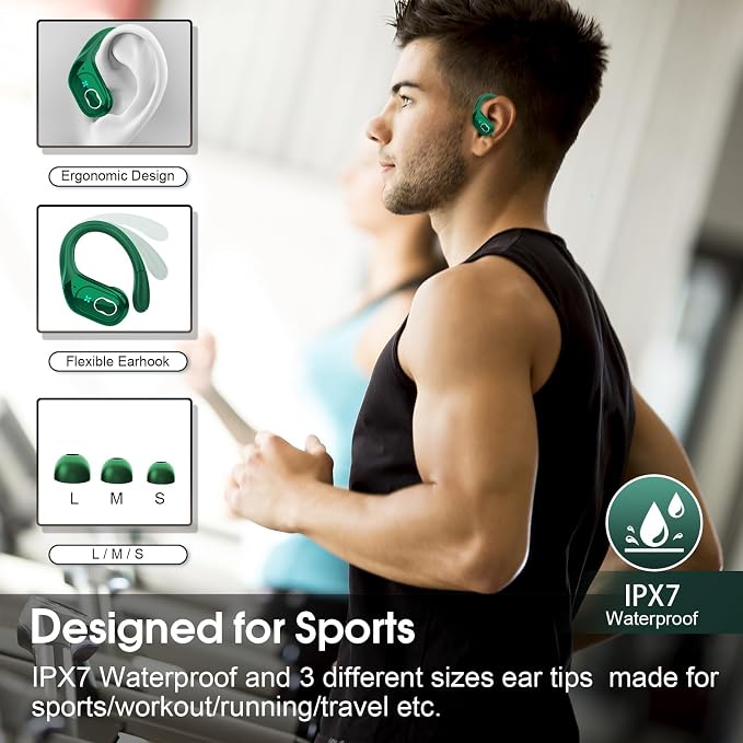 Wireless Earbuds 75hrs Bluetooth 5.4 Headphone Sport, 2025 Bluetooth Earbuds - Image 3