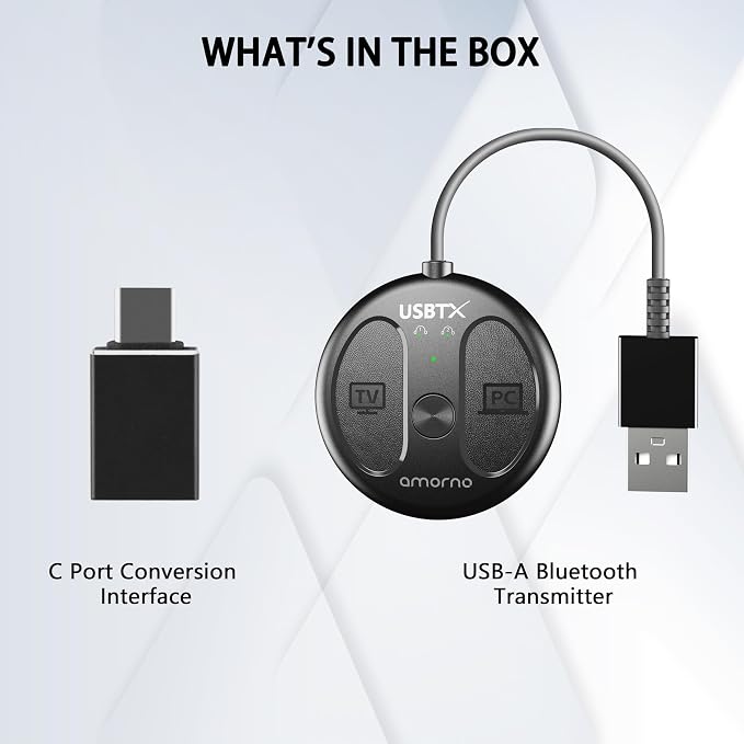 USB-C Bluetooth Adapter for PS5, Plug and Play, Wireless Audio Transmitter for - Image 8
