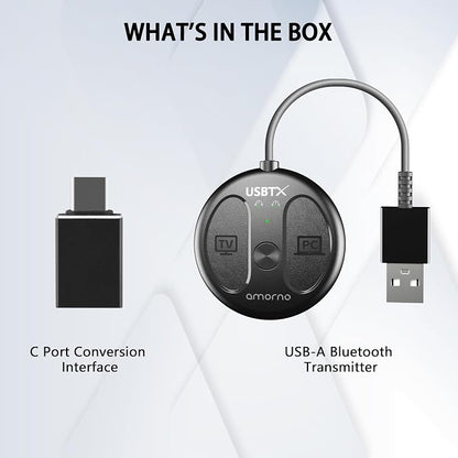 USB-C Bluetooth Adapter for PS5, Plug and Play, Wireless Audio Transmitter for - Image 8