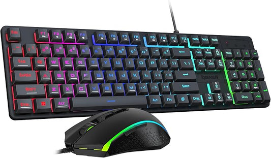 Redragon Updated S107 Gaming Keyboard and Mouse, RGB Gaming Keyboard and 10000 by REDRAGON