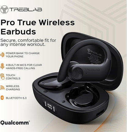 TREBLAB X3 Pro - Workout True Wireless Earbuds, Comfortable Earhooks, Punchy - Image 8