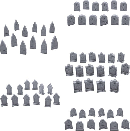EnderToys Mausoleum Graveyard Tombstones, 3D Printed Tabletop RPG Scenery and by EnderToys