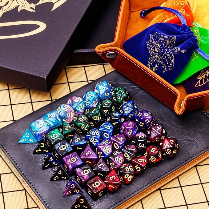 DND Dice Set 42 Pcs Polyhedral Dungeons and Dragons Rolling Dice - Image 6