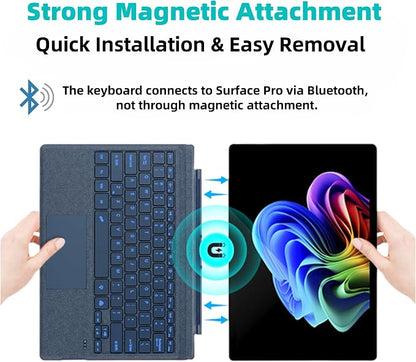 Keyboard for Microsoft Surface Pro Copilot+ / Pro 11 / Pro 10 / Pro 9 / Pro 8 / - Image 3