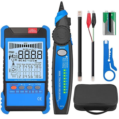 Network Cable Tester with NCV, Poe Cable Tracker Ethernet Cable Finder by YGiTK