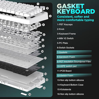 YUNZII B75 Mechanical Keyboard, 75% Layout - Image 3