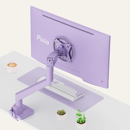 Pixio PS1S Wave Purple Single Monitor Arm Stand Desk Mount - Image 7