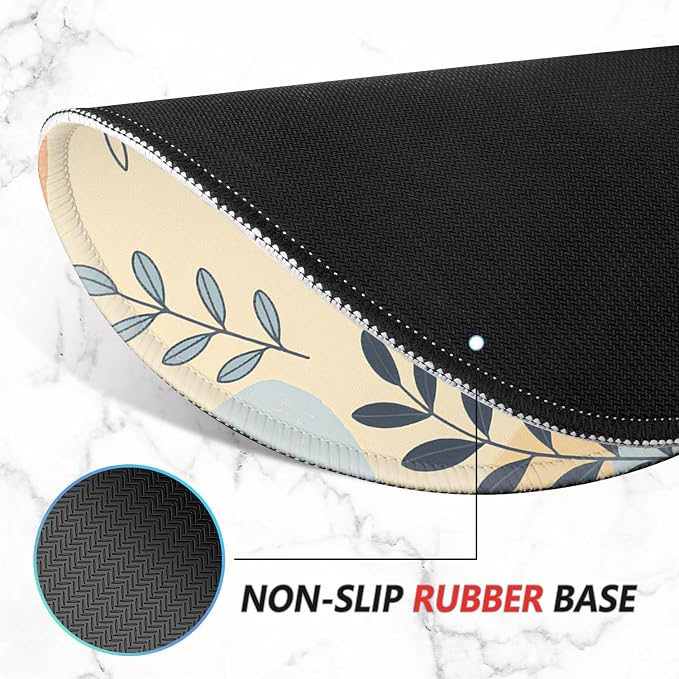 ITNRSIIET Mouse Pad Non-Slip Rubber Base Smooth Surface Stitched Edges - Image 4