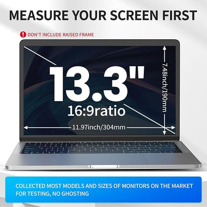 Laptop Privacy Screen 13.3 inch, 9H Hanging Privacy Screen - Image 4
