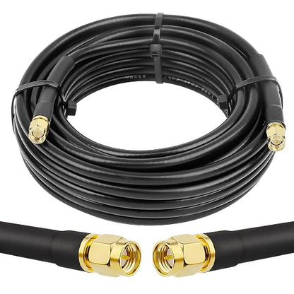 MOOKEERF KMR240 SMA Male to SMA Male Coaxial Cable 50 ohm Coax Ultra Low Loss by MOOKEERF