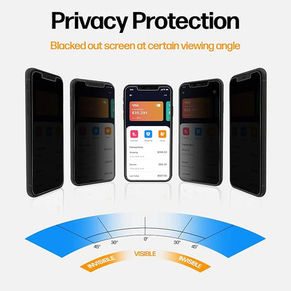 Power Theory Designed for iPhone X, iPhone Xs Privacy Screen Protector Tempered - Image 3
