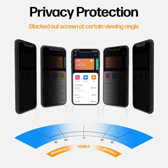 Power Theory Designed for iPhone 11 Pro Max, iPhone XS Max Privacy Screen - Image 3