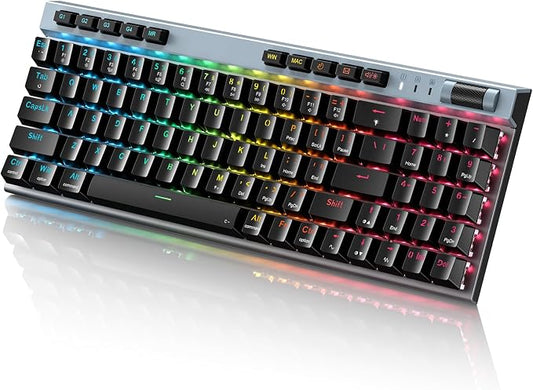 RGB Mechanical GamingKeyboard, 78 Keys Hot-Swap Mechanical Keyboard by RisoPhy