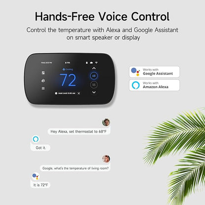 Smart Thermostats for Home, WiFi Thermostats 4.3 Inches Touch Screen Compatible - Image 6